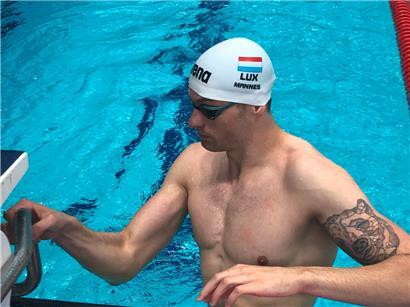 Max Mannes hat bei der EM in Budapest einen neuen Landesrekord über 100 m Rücken aufgestellt
