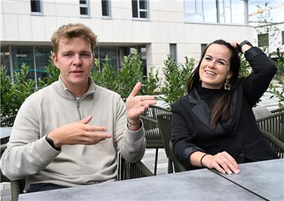 Max Molitor und Danielle Filbig im Gespräch
