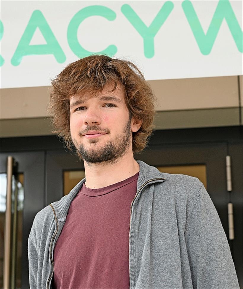 Max Peping organisiert die Woche der Demokratie
