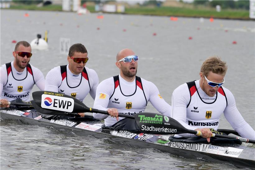 Max Rendschmidt (r-l), Ronald Rauhe, Tom Liebscher und Max Lemke
