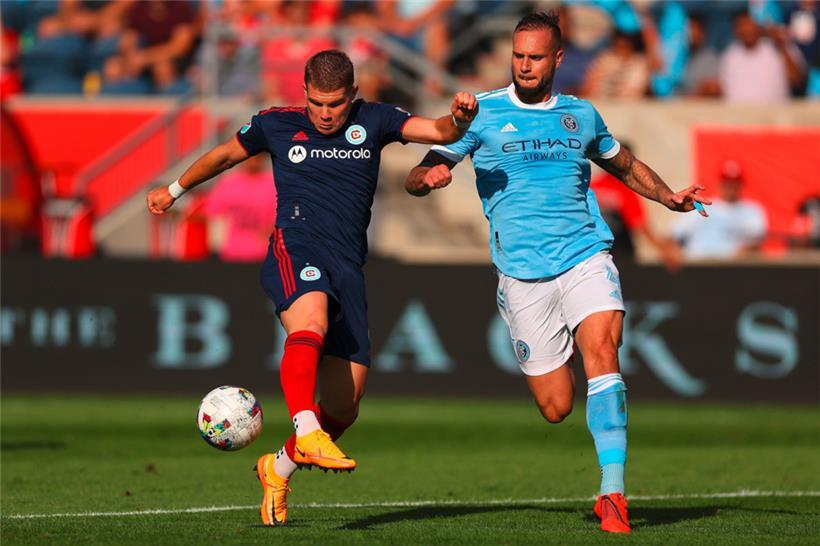 Maxime Chanot (r.) und der New York City FC haben nach dem „Campeones Cup“ einen weiteren Sieg in der vergangenen Woche eingefahren 

