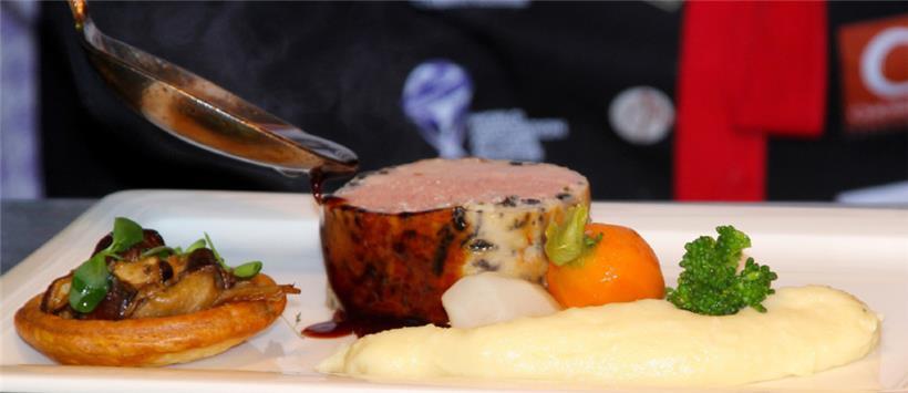 Meat-Dish des „Luxembourg Culinary Catering Team“ beim Concours 2022
