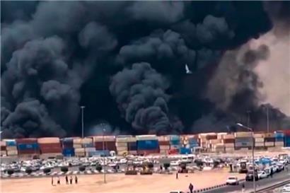 Mehr als 500 Menschen wurden bei einer Explosion im Hafen Schahid Radschee im Iran verletzt
