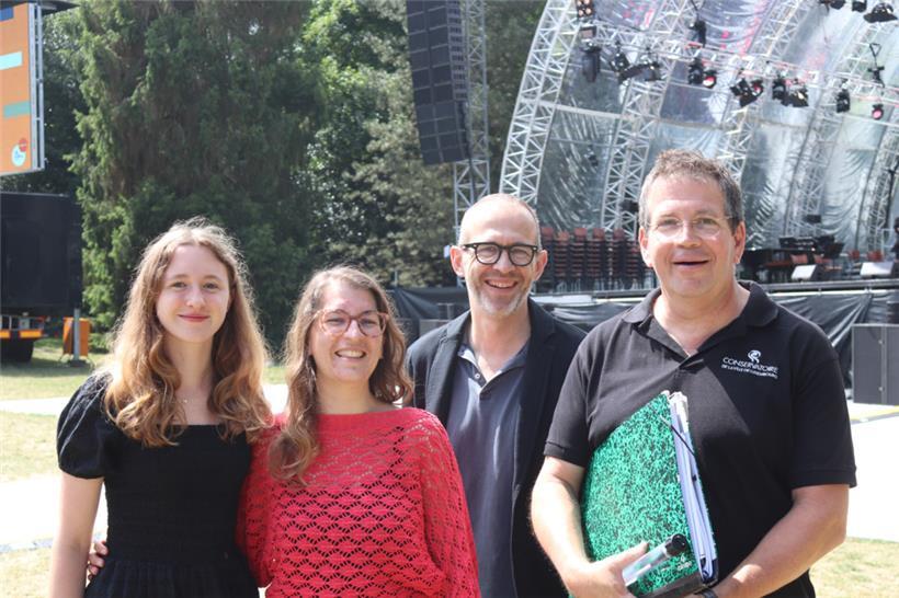 Mélina, Julie, Thierry und Jean Thill hatten am Sonntag viel Spaß
