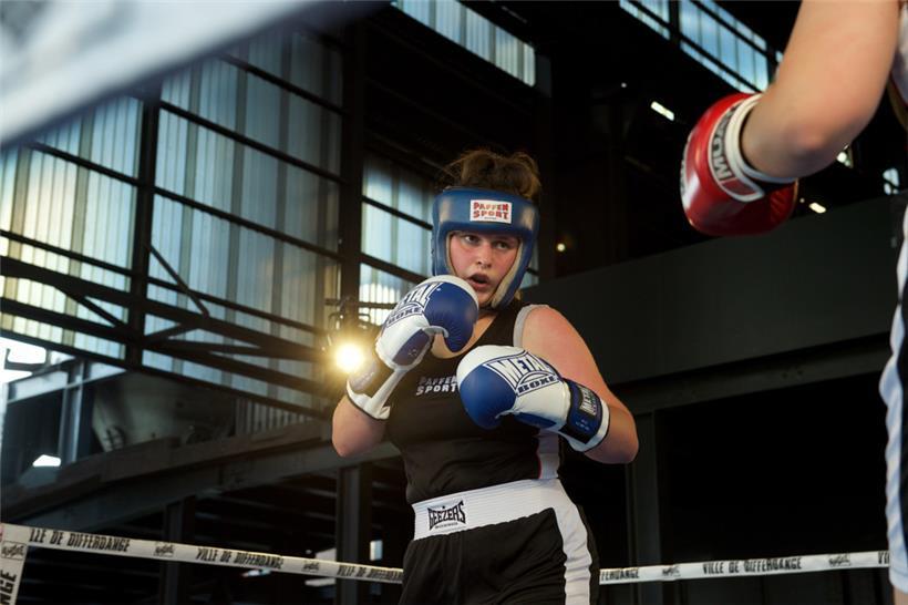 Melissa Fickinger (Boxclub Esch) sprang kurzfristig in die Bresche – und trat gegen Klubkameradin Inès Anselm an
