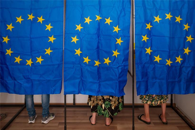  Menschen wählen in Europa
