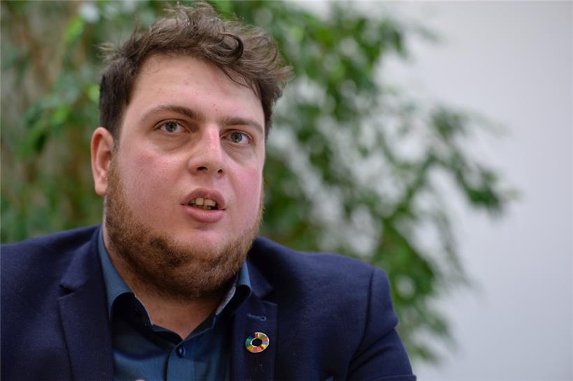 Meris Sehovic, Vorsitzender der Luxemburger Partei „déi gréng“
