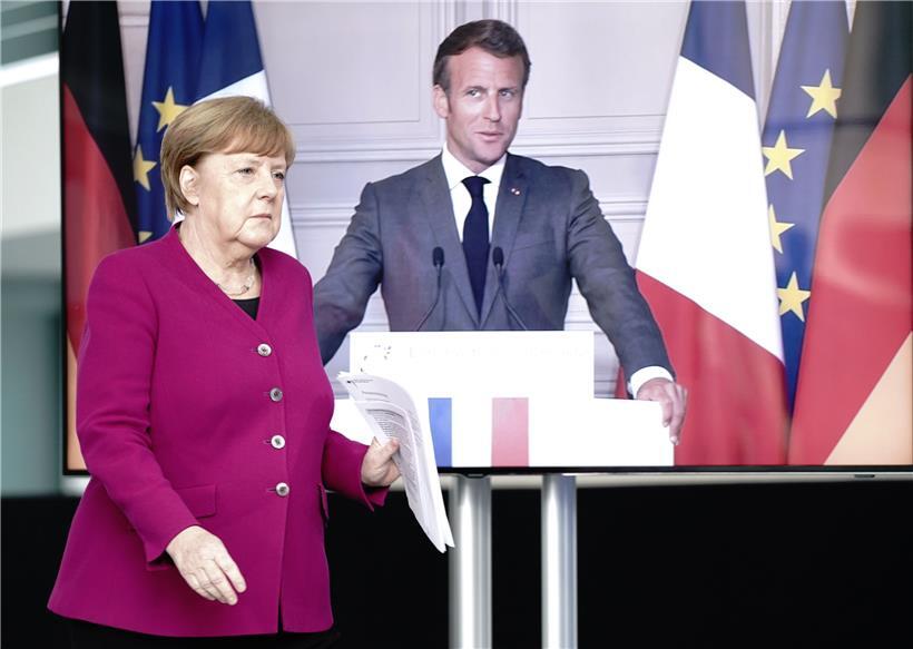Merkel und Macron geben die Richtung vor, den Gegenvorschlag von vier Nettozahlern um Österreich wollte die EU-Kommiission nicht  einmal kommentieren
