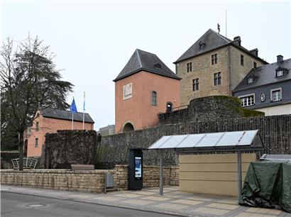 Mersch Stadtentwicklung Konzept Grafik mit Text zur vorläufigen Nicht-Erhebung zur Stadt