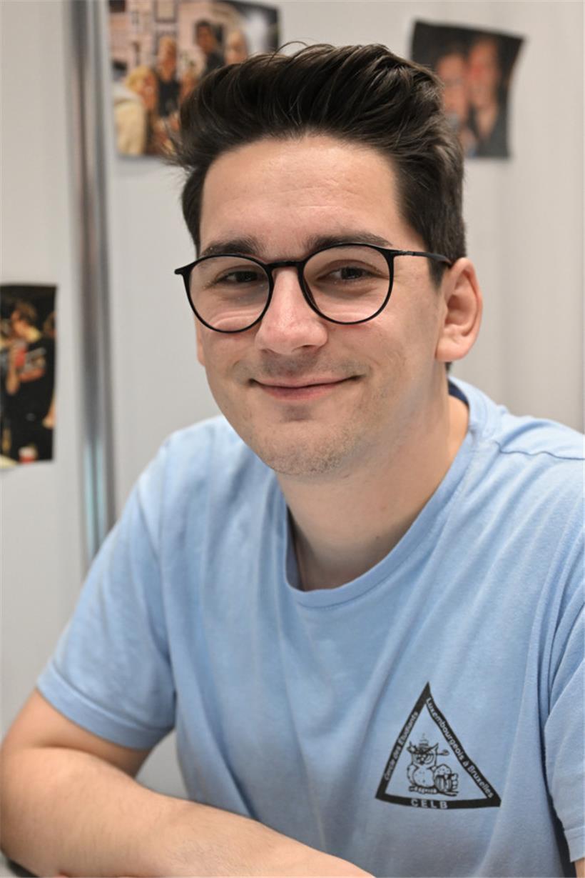 Mich Weber studiert in Brüssel und empfiehlt Interessierten, in eine WG zu ziehen
