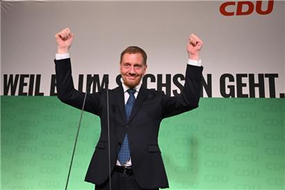 Michael Kretschmer (CDU), amtierender Ministerpräsident von Sachsen und Spitzenkandidat
