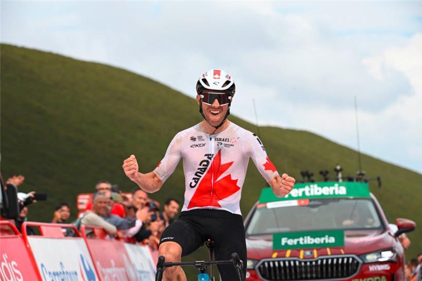 Michael Woods siegte aus einer Ausreißergruppe heraus
