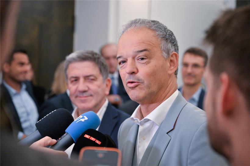 Michel Reckinger zeigte sich im Anschluss an die Sitzung eher verhalten optimistisch 
