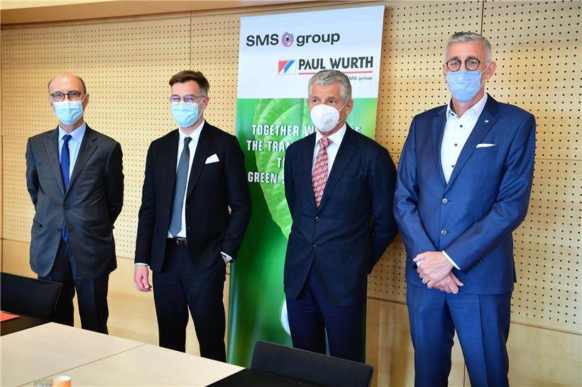 Michel Wurth, Franz Fayot, Edwin Eichler und Georges Rassel
