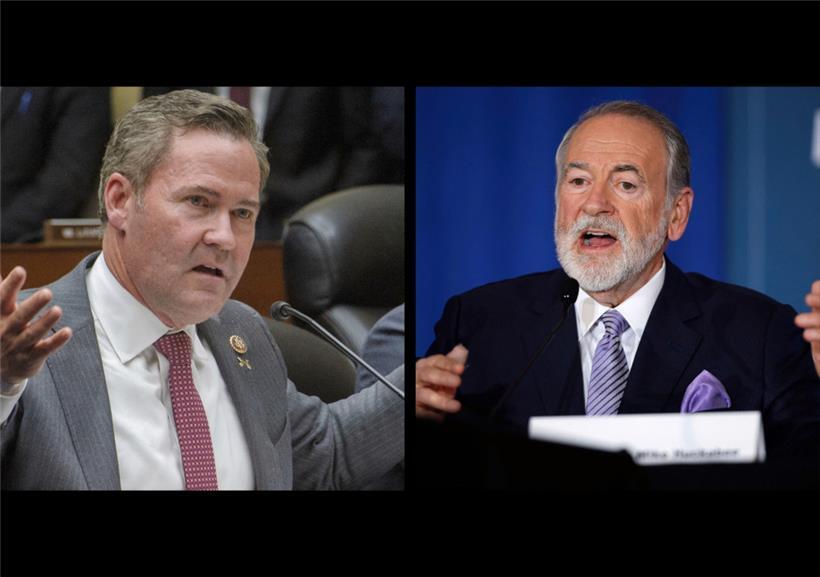 Mike Waltz (l.) und Mike Huckabee (r.) 

