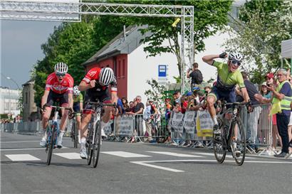 Mil Morang (ganz links) verpasste den Sieg am Sonntag nur knapp und wurde Dritter
