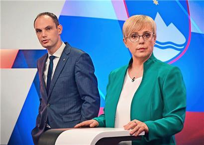 Mit Anze Logar will erstmals ein Kandidat der Rechten Präsident werden, mit Natasa Pirc Musar erstmals eine Frau
