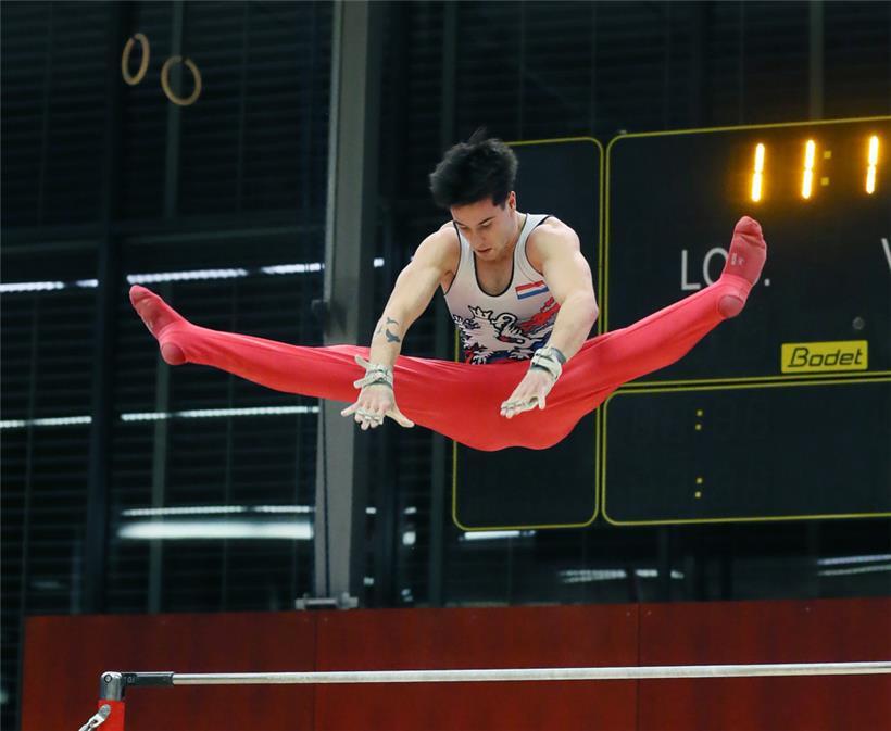 Mit Bronze am Reck endeten für Quentin Brandenburger die Luxembourg Open 2023
