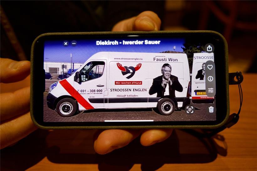 Mit Faustis Porträt auf dem Kühlwagen wird Solidarität sichtbar gemacht