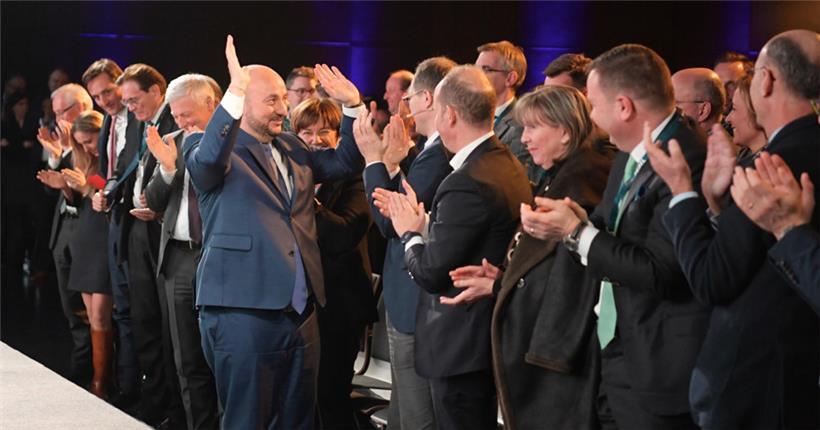 Mit besten Kontakten: Etienne Schneider 2020 beim Neujahrsempfang des Verbands luxemburgischer Industrieller (Fedil)
