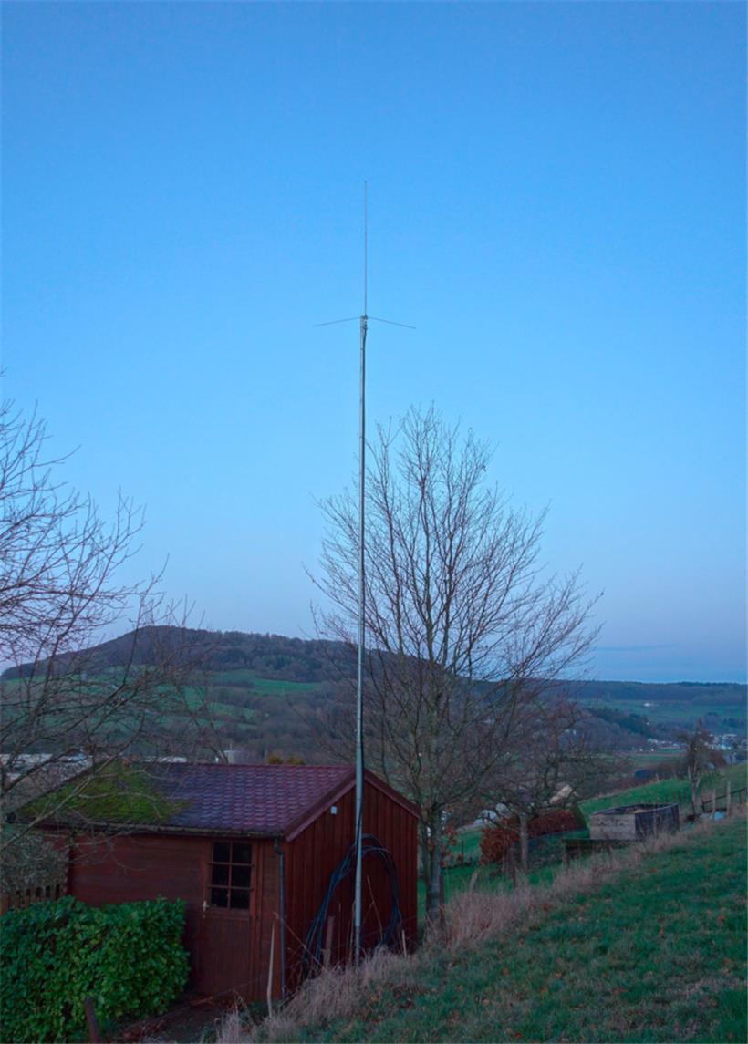 Mit dieser „Gartenhäuschen-Antenne“ fing alles an
