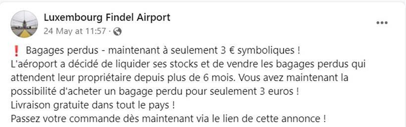 Mit dieser Nachricht versuche die Betrüger, Leute zum Anklicken ihres Links zu überzeugen
