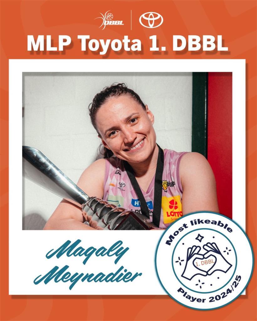 Mit ihrer guten Laune steckt Magaly Meynadier auch die Fans in Deutschland an
