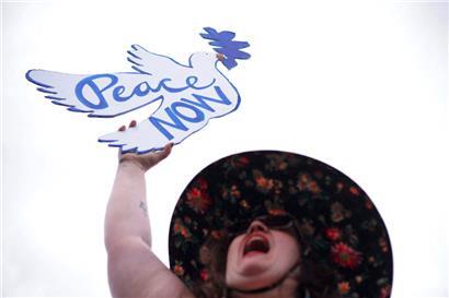 Mitglieder von „Jewish Voice for Peace“ and der „IfNotNow“-Bewegung bei einem Protest Mitte Oktober in Washington, DC
