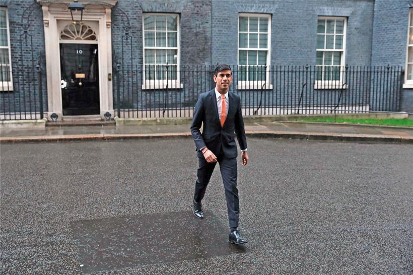 Mitte Februar 2020 wurde Rishi Sunak in 10 Downing Street zum neuen Finanzminister ernannt, nun zieht er selbst hier ein

