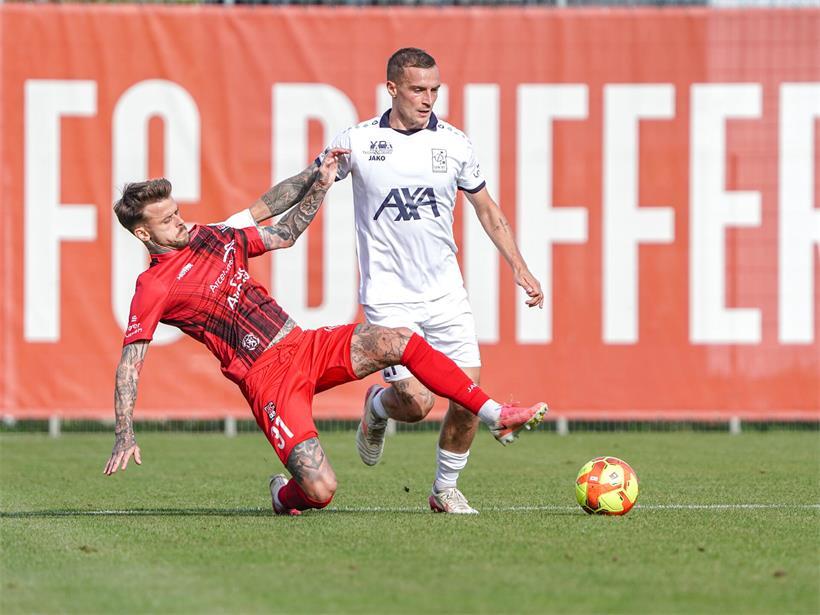 Mittelfeldspieler Yannis Dublin (r.) will mit Käerjeng einen Schritt nach vorne machen