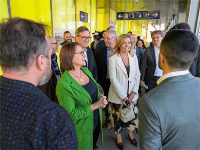 Mobilitätsministerin Backes ist überzeugt vom Bahnhof Howald, der das Bestreben der Regierung zeige, „dauerhaft die Lebensqualität und die wirtschaftliche Dynamik des Landes zu unterstützen“