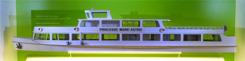 Modell der Marie-Astrid II im Europamuseum in Schengen