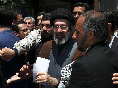 Modschtaba Chamenei spricht bei der jährlichen Quds-Tag Kundgebung in Teheran 2019, Sohn von Ajatollah Ali Chamenei