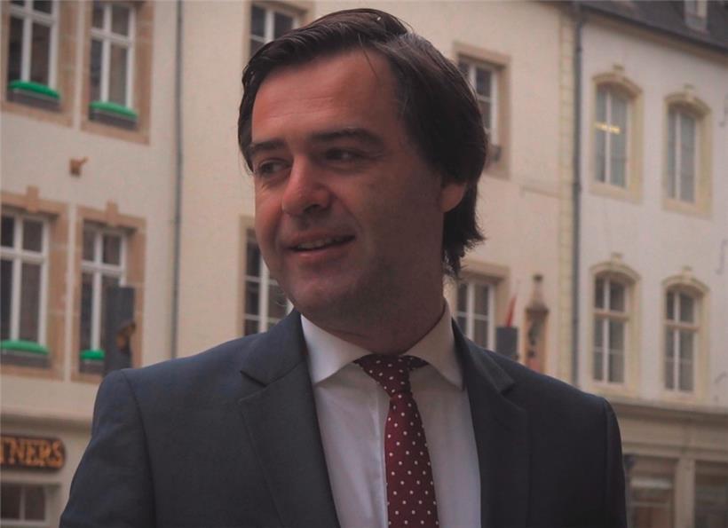 Moldawiens Außenminister Nicu Popescu in Luxemburg-Stadt
