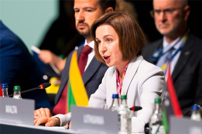 Moldawiens Präsidentin Maia Sandu gilt als eine der treibenden Kräfte hinter dem Beitrittswillen ihres Landes
