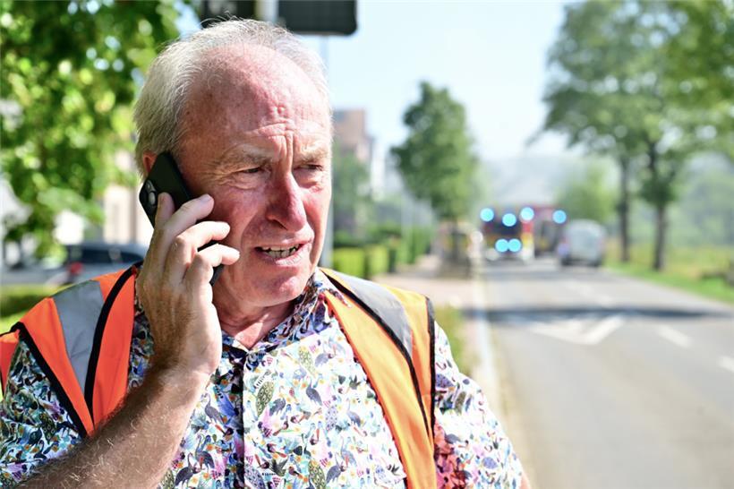 Monnerichs CSV-Bürgermeister Jeannot Fürpass: Hier im Einsatz bei einem Zwischen...