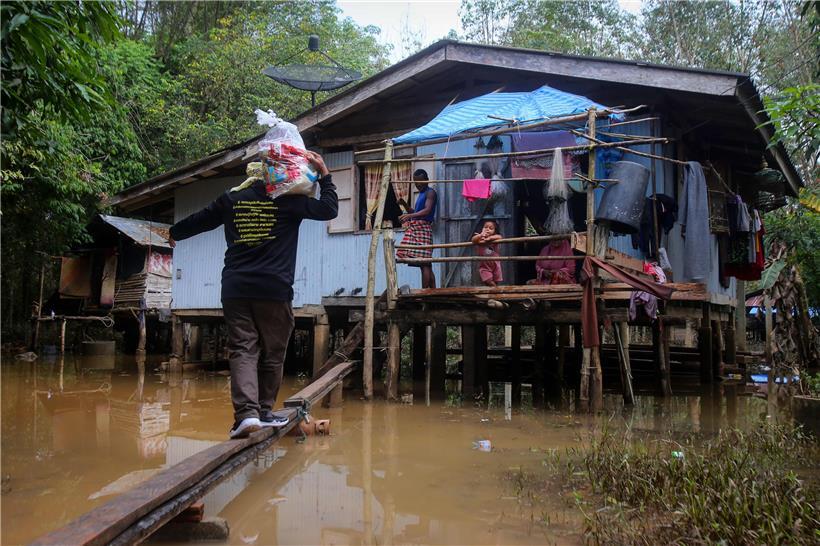 Monsune sorgen in Südostasien (wie hier in Thailand) immer wieder für Überschwemmungen

