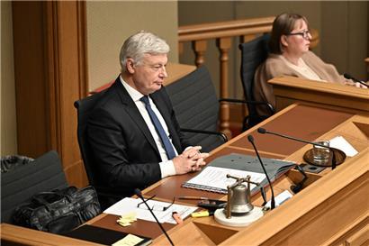 Muss eigentlich nicht allzu oft bei den Chamber-Debatten eingreifen: Parlamentspräsident Claude Wiseler
