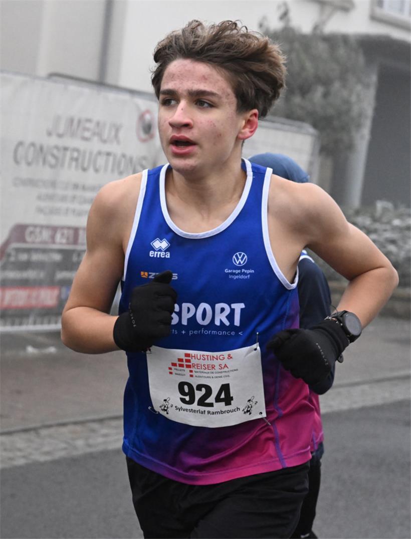 Mylo Lisboa war es nicht ganz so kalt – er gewann den Lauf über 1,8 Kilometer