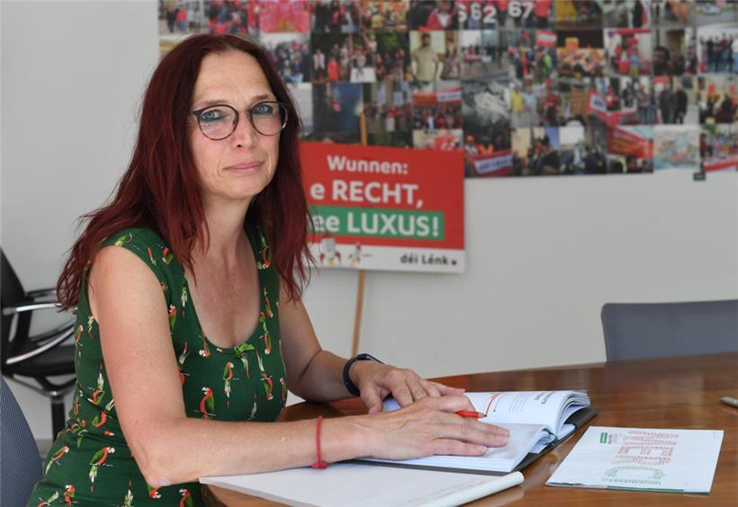 Myriam Cecchetti, „déi Lénk“-Abgeordnete
