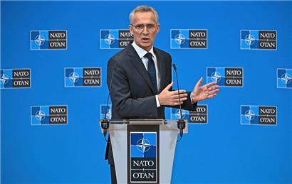 NATO-Generalsekretär Jens Stoltenberg leitete gestern das Krisentreffen
