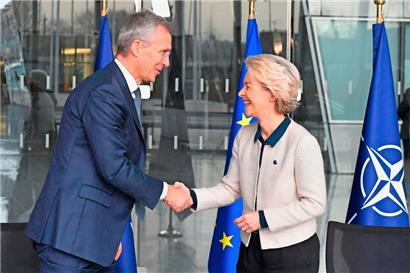 NATO-Generalsekretär Jens Stoltenberg und EU-Kommissionspräsidentin Ursula von der Leyen wollen die Zusammenarbeit ihrer beiden Organisationen vertiefen
