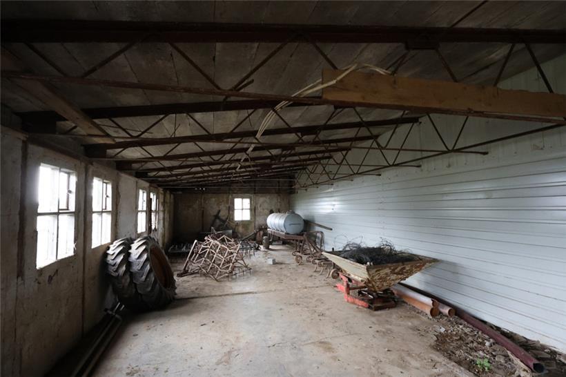 Nach 1950 wurde die Baracke als Lager der Geländebesitzer genutzt
