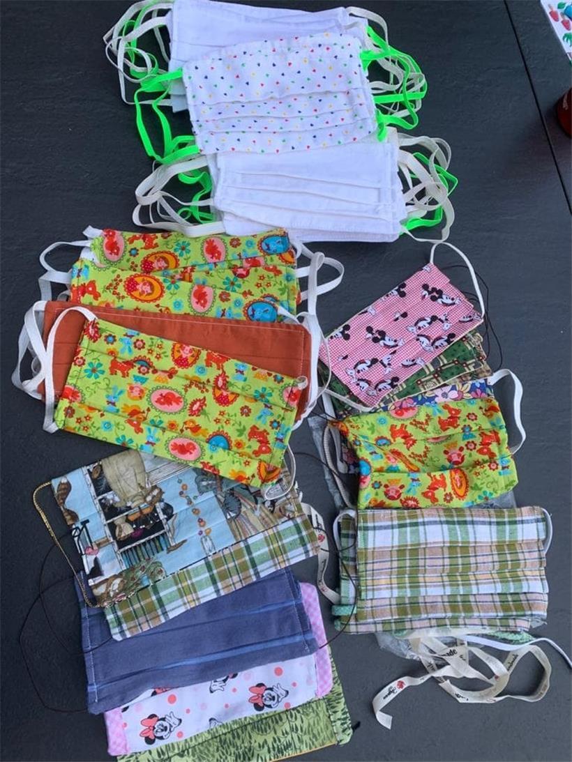 Nach dem Aufruf des „Service ensemble“ haben Freiwillige über 600 Mundschutzmasken genäht
