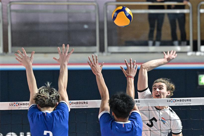 Nach dem Sieg gegen Frankreich an Tag eins musste Luxemburg um Mathis Esselin (Nummer 5) gestern eine Niederlage einstecken
