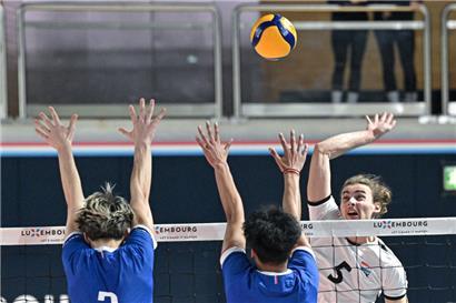 Nach dem Sieg gegen Frankreich an Tag eins musste Luxemburg um Mathis Esselin (Nummer 5) gestern eine Niederlage einstecken
