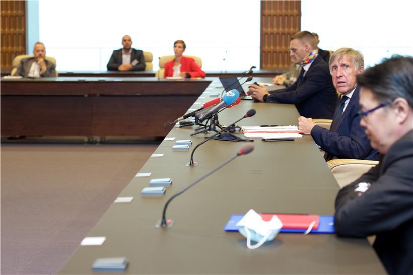 Nach der Sitzung war die Lage bereits entspannter
