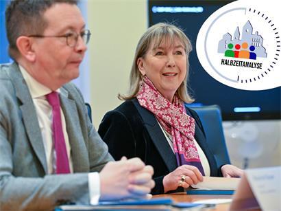 Nachdem Serge Wilmes (CSV) sein Amt als Erster Schöffe für einen Ministerposten aufgegeben hatte, rückte Maurice Bauer (CSV) (l.) in der größten Stadt des Landes an die Seite von Bürgermeisterin Lydie Polfer (DP)