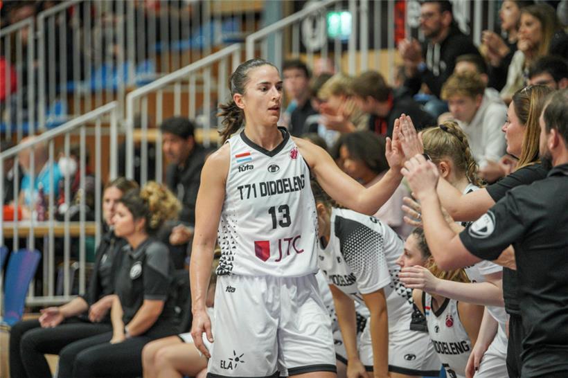 Nadia Mossong und der T71 Düdelingen konnten das 1. Halbfinal-Spiel knapp für sich entscheiden
