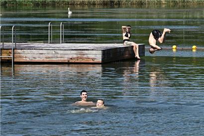 Nächstes Jahr könnte das Badeareal am See vergrößert werden
